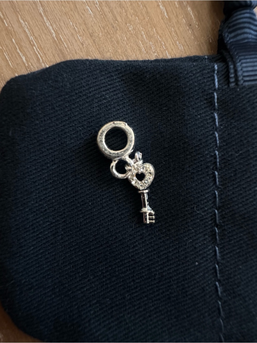 Heart Key Charm